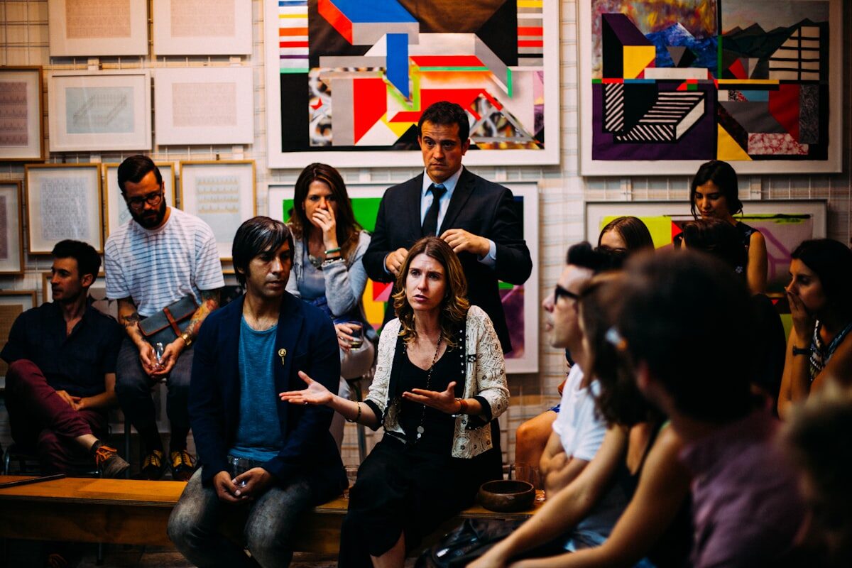 International students in a lively seminar